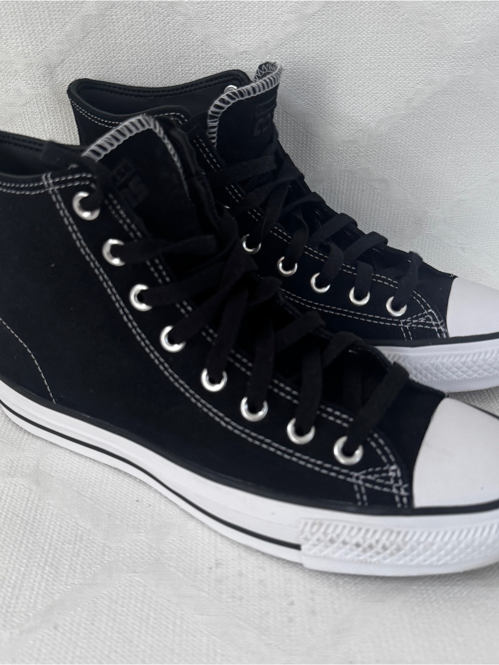 Converse CONS Chuck Taylor All Star Pro Hi Black Suede Men’s 8 Women’s 10